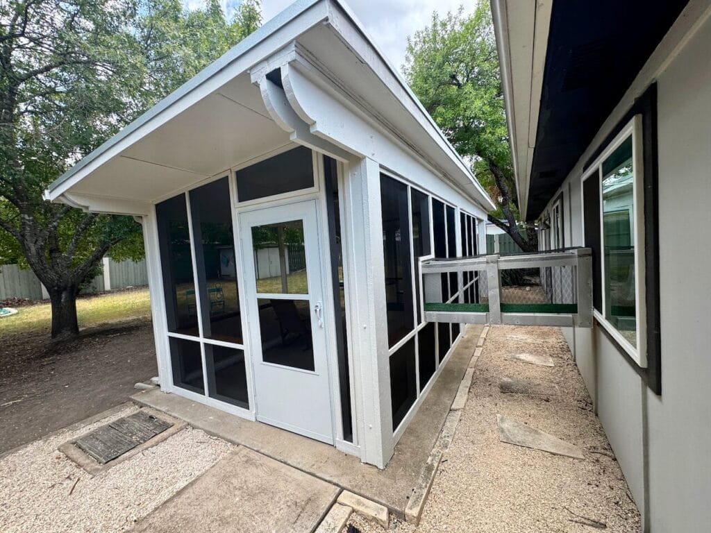 Screened in Patio with pass through to home - Catio and Cat Lovers Paradise