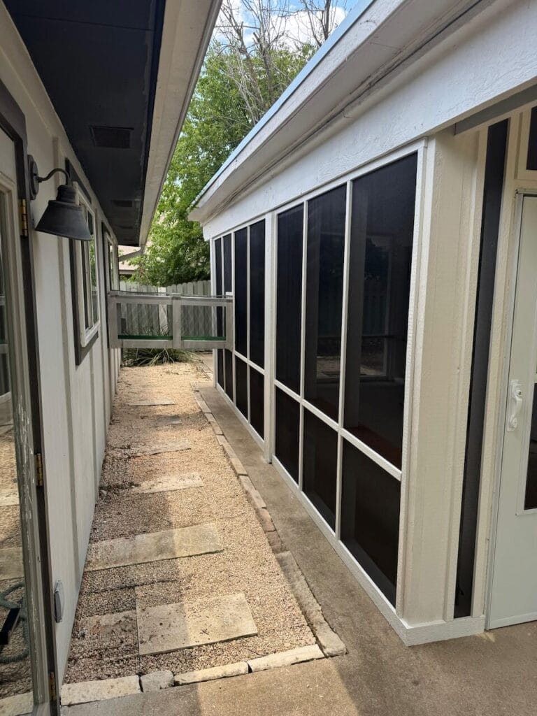 Screened in Patio with pass through to home - Catio and Cat Lovers Paradise