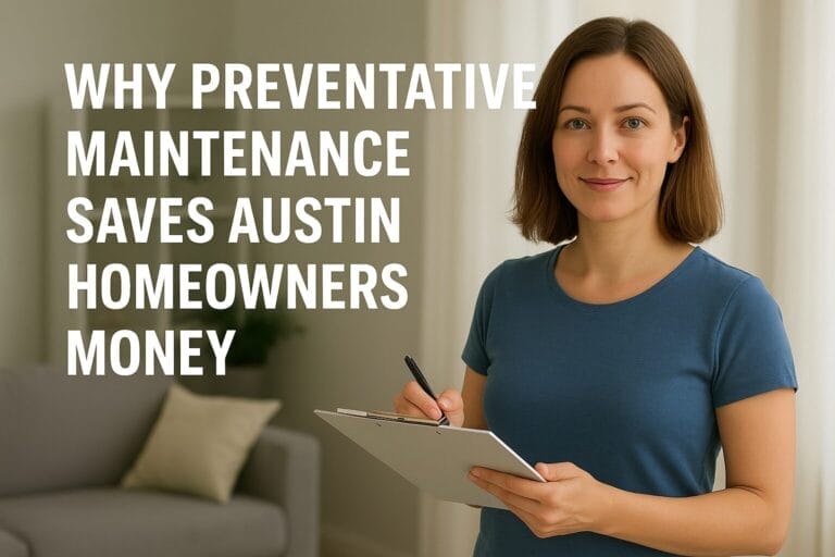 Why Preventative Maintenance Saves Austin Homeowners Money