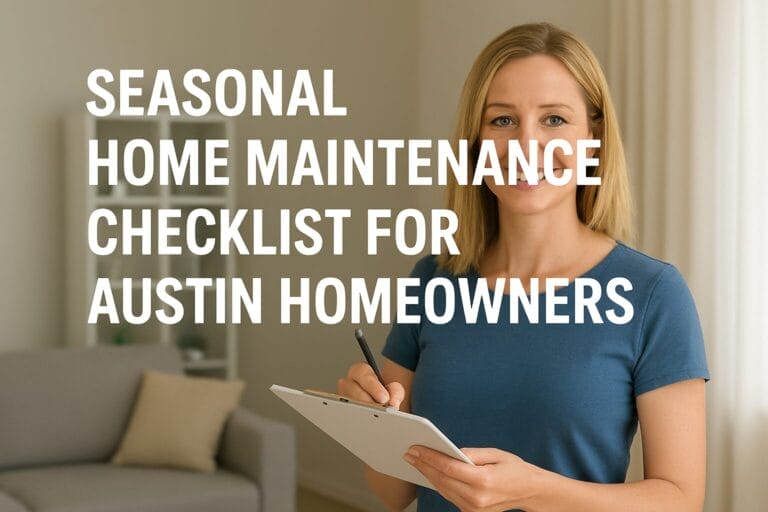 Seasonal Home Maintenance Checklist for Austin Homeowners