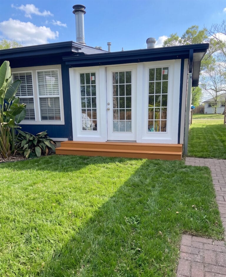 Deck Removal & Rear Steps Installation in Austin